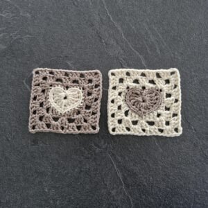 crochet granny coasters