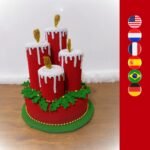 Christmas candle centerpiece