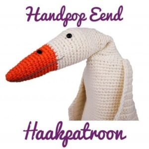gehaakte eend-handpop
