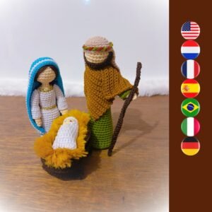 crochet holy family dolls