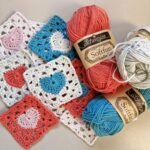 Heart granny square