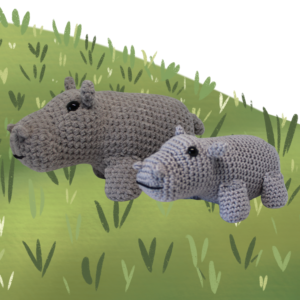 crochet hippopotamus